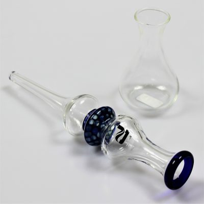 Dab Straw with a Stand by Pulsar Glass